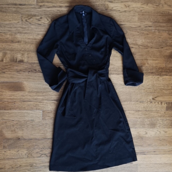 Le Chateau 3/4 Sleeve Little Black Dress Small